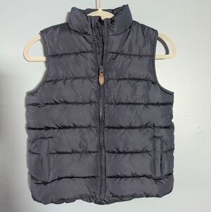 Gymboree Navy Blue Puffer Vest Boys Size 8 zipper and pockets